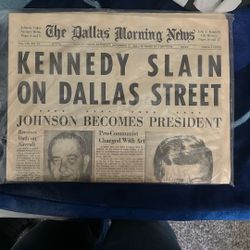Kennedy Assassination Newspaper