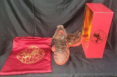 Size 9.5 IB6509-200 Nike Ja 3 EP Lunar New Year Light Chocolate Metallic Gold Red (Men's)