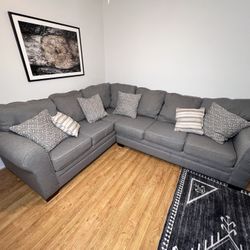 Gray Sectional Couch L Shaped