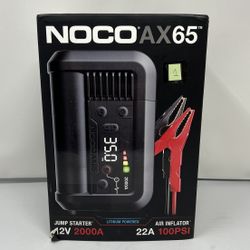 NOCO Boost Air AX65: 2000A Jump Starter with Air Compressor Tire Inflator