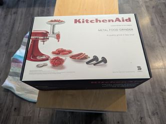 KitchenAid metal meat grinder set