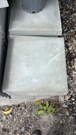 16” X 16” White Concrete Pavers