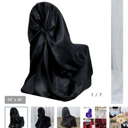 Satin Chair Covers And Tablecloths 