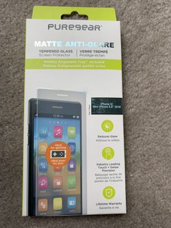 iPhone X screen protector tempered glass - matte anti glare