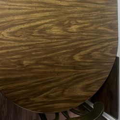 Round Wooden Table 