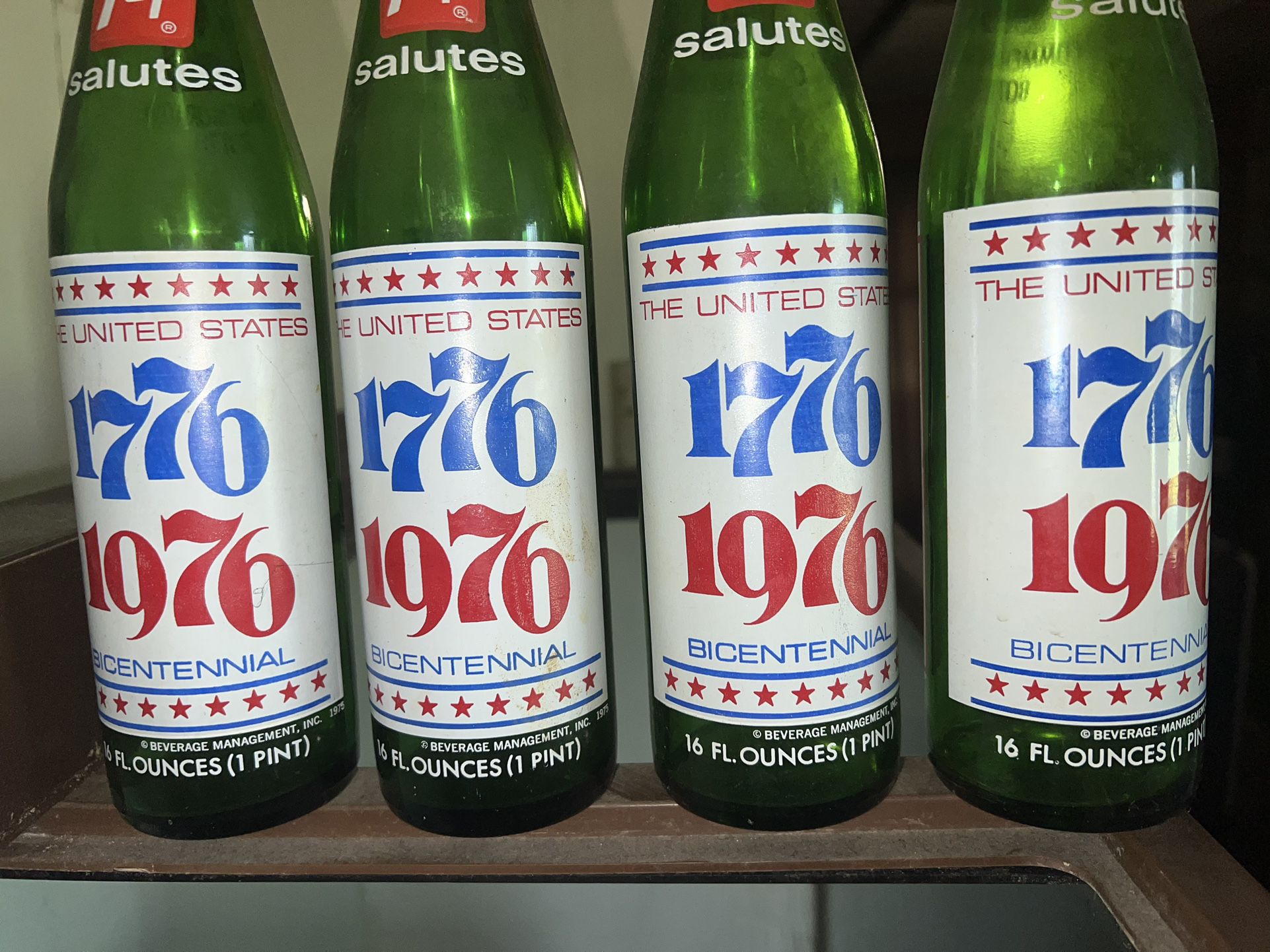 Vintage Commemorative 7UP Bottles - Bicentennial 1(contact info removed)