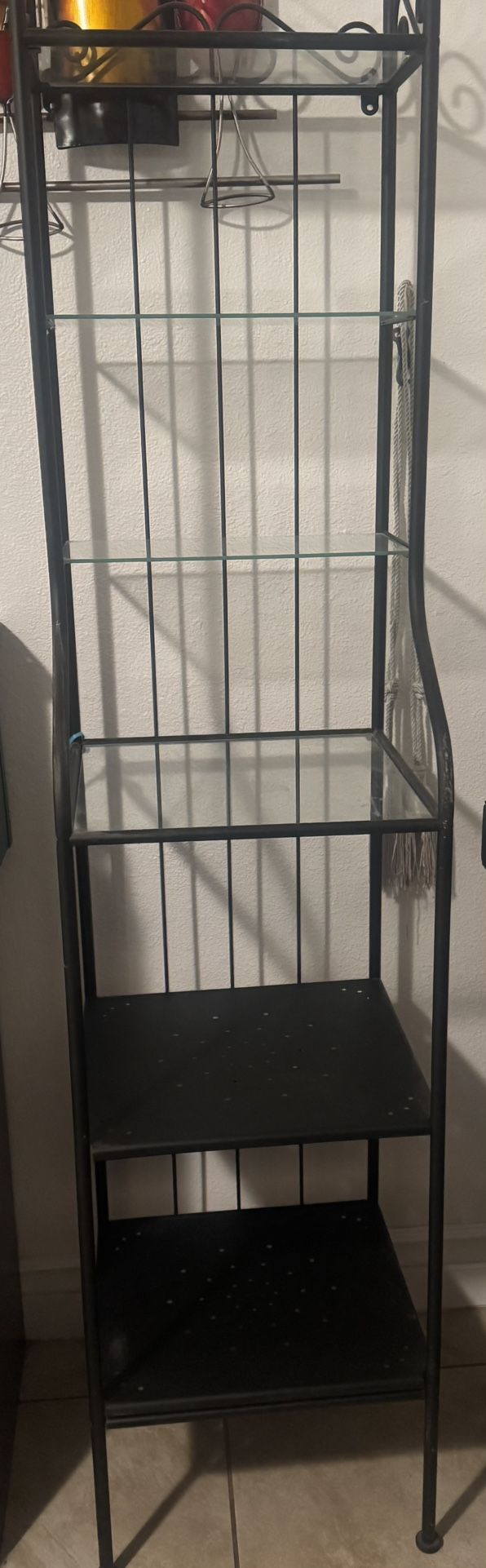 Small Bakers Rack / Black Shelf