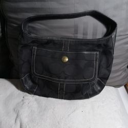 Coach Purse Canvas Material