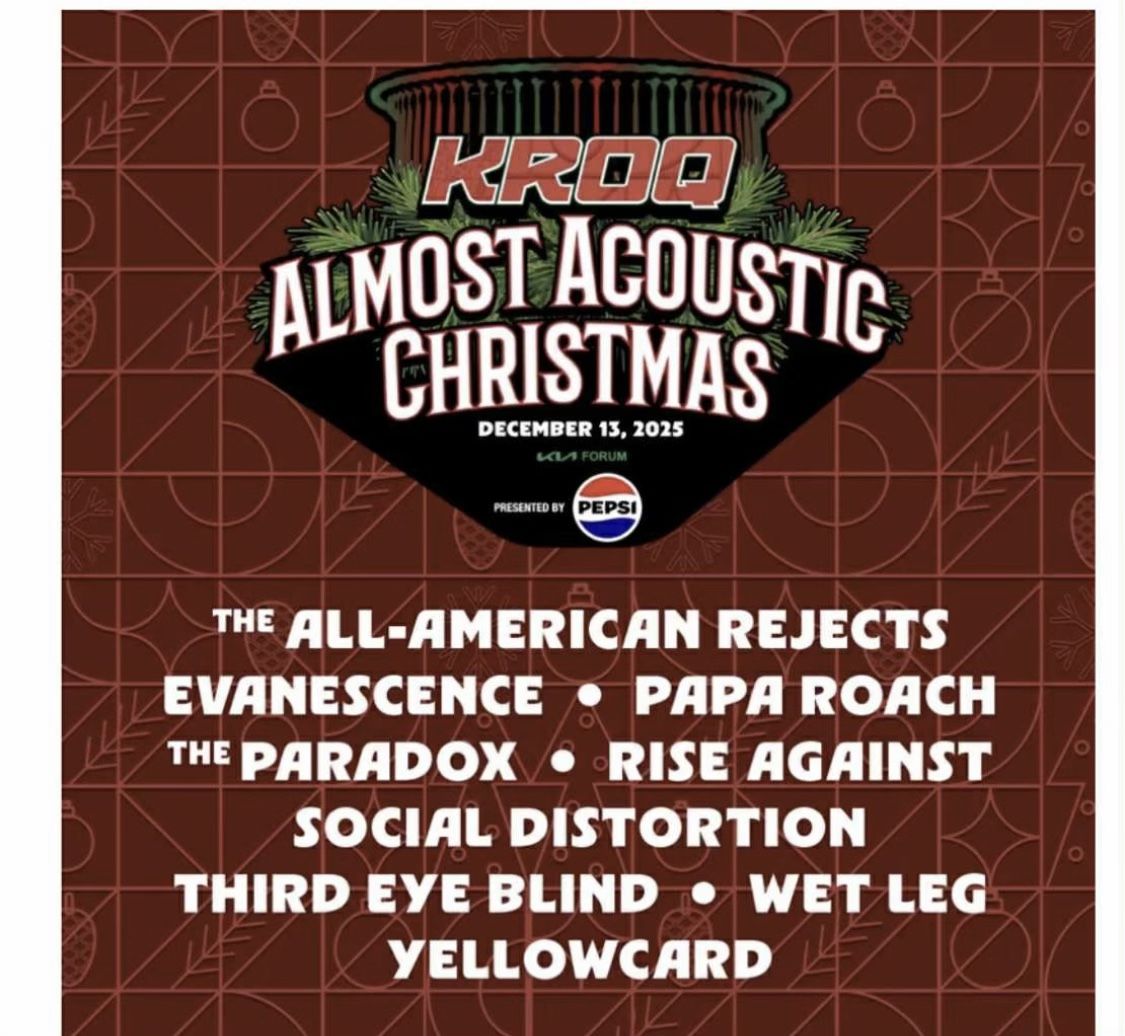 KROQ ACOUSTIC CHRISTMAS at KIA Saturday 