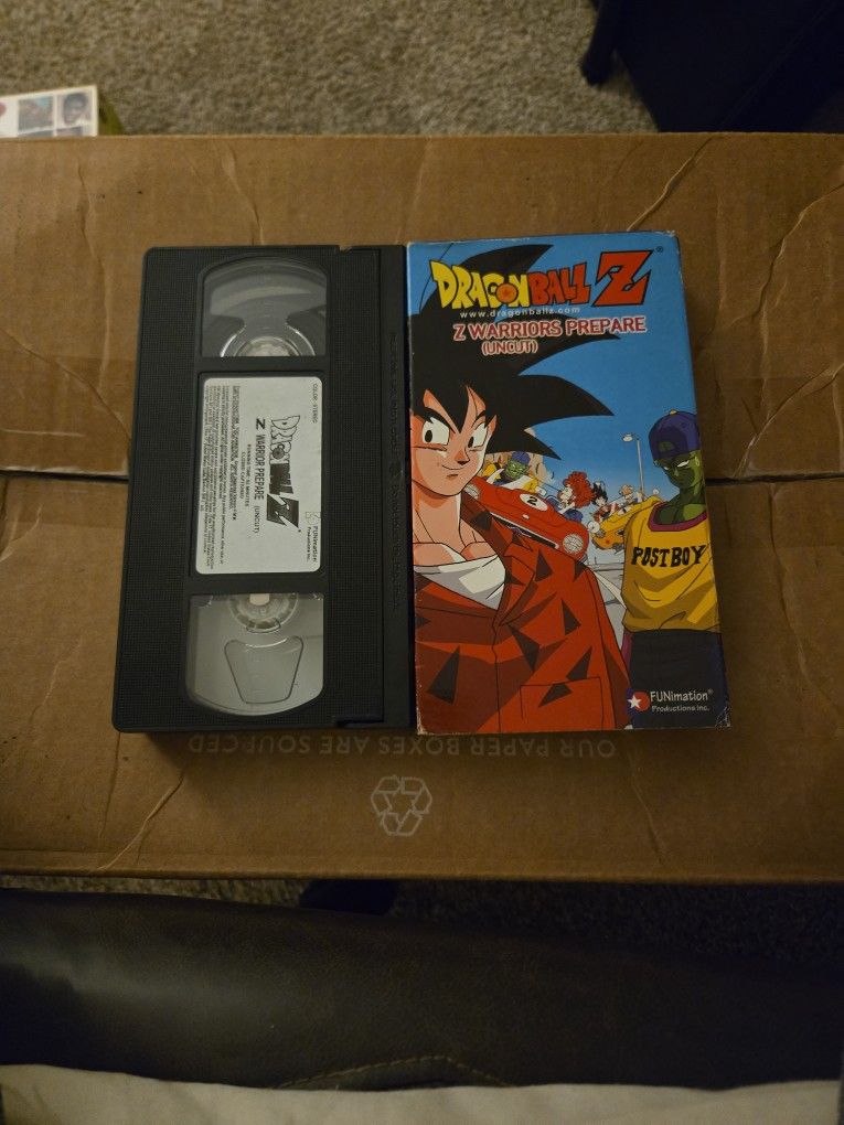 Dragon Ball Z VHS Tape "Z Warriors Prepare (Uncut)"