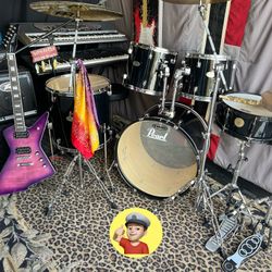 🔥 Pearl “FORUM” Drum Set w/NEW Cymbals