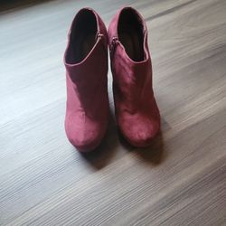 Maroon Wedge Heels
