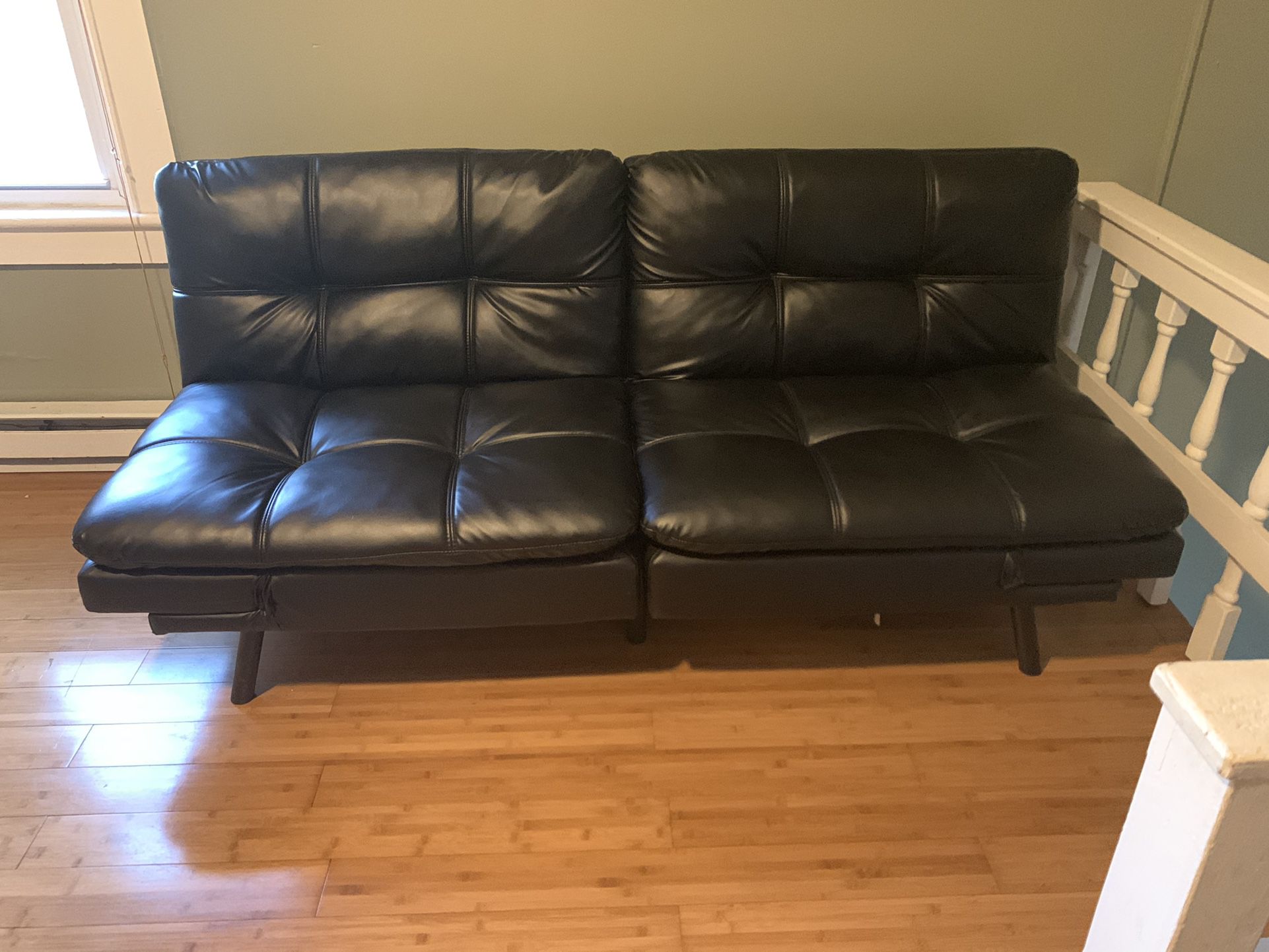 Futon Couch Black
