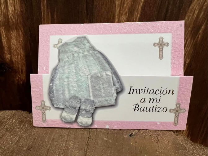 Invitación A Mi Bautizo My Baptism in Spanish Invitations with Envelopes 6 Count