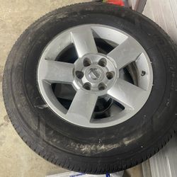 265/70/18.  Tires and Wheels 