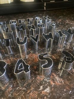 COOKIE CUTTERS ALPHABET & NUMBERS