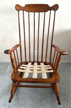 Vintage TELL CITY Solid Maple Rocking Chair