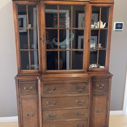 China & Crystal or Curio Cabinet 