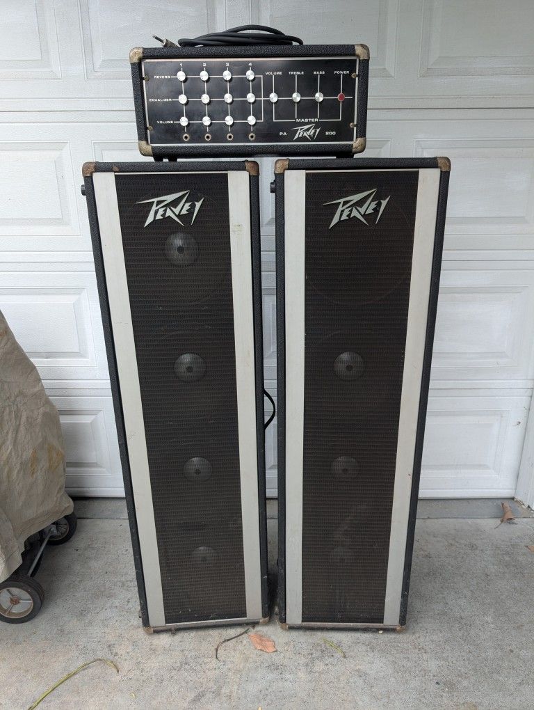 Peavey 240 POWER MODULE Power Amp With Speakers