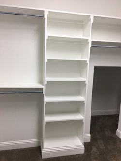 Custom closet shelves