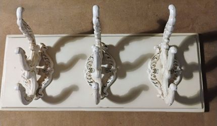 Vintage style wall coat hat rack