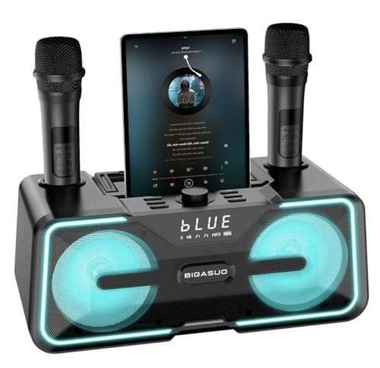 Karaoke Machine with 2 UHF Wireless Microphones