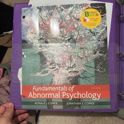 Fundamentals Of Abnormal Psychology 9th Edition