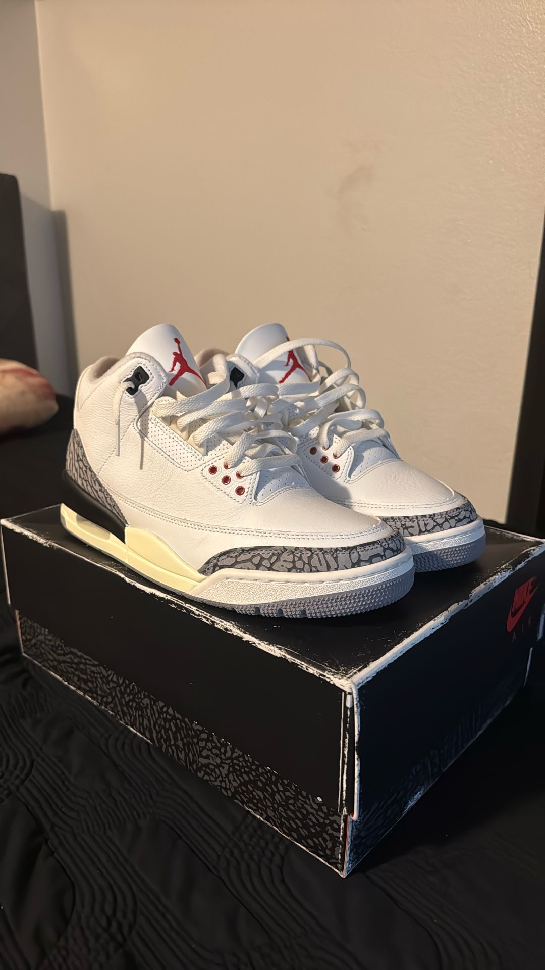 Jordan 3 White Cement Reimagined Size 10 