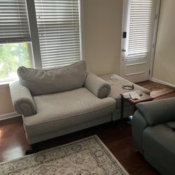 Loveseat and Footstool for Sale