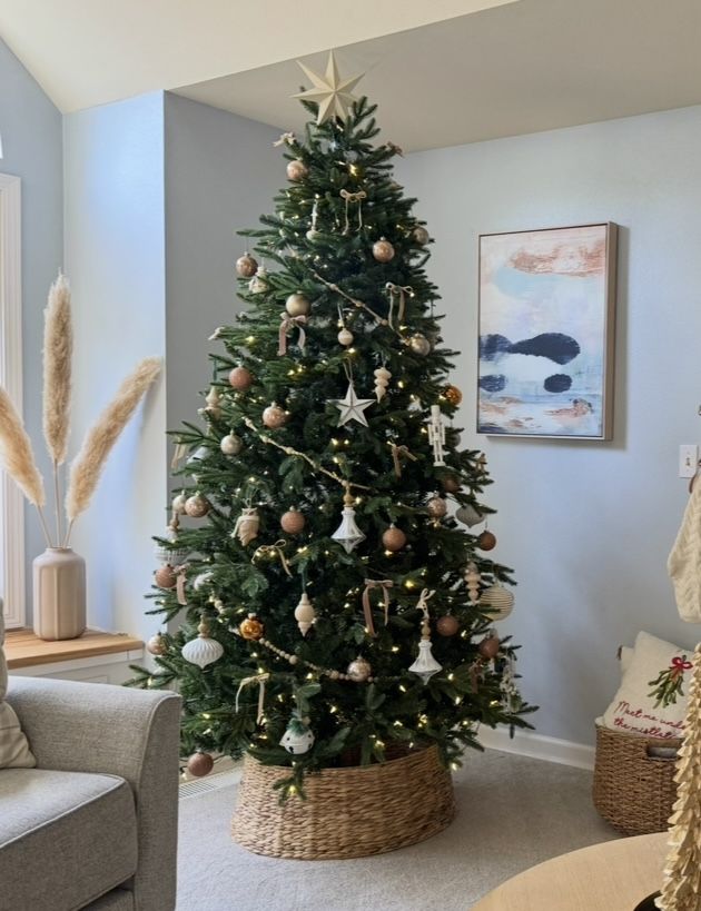 7.5 ft. Ellis Black Spruce LED Pre-Lit Christmas Tree with 500 Color Changing Lights