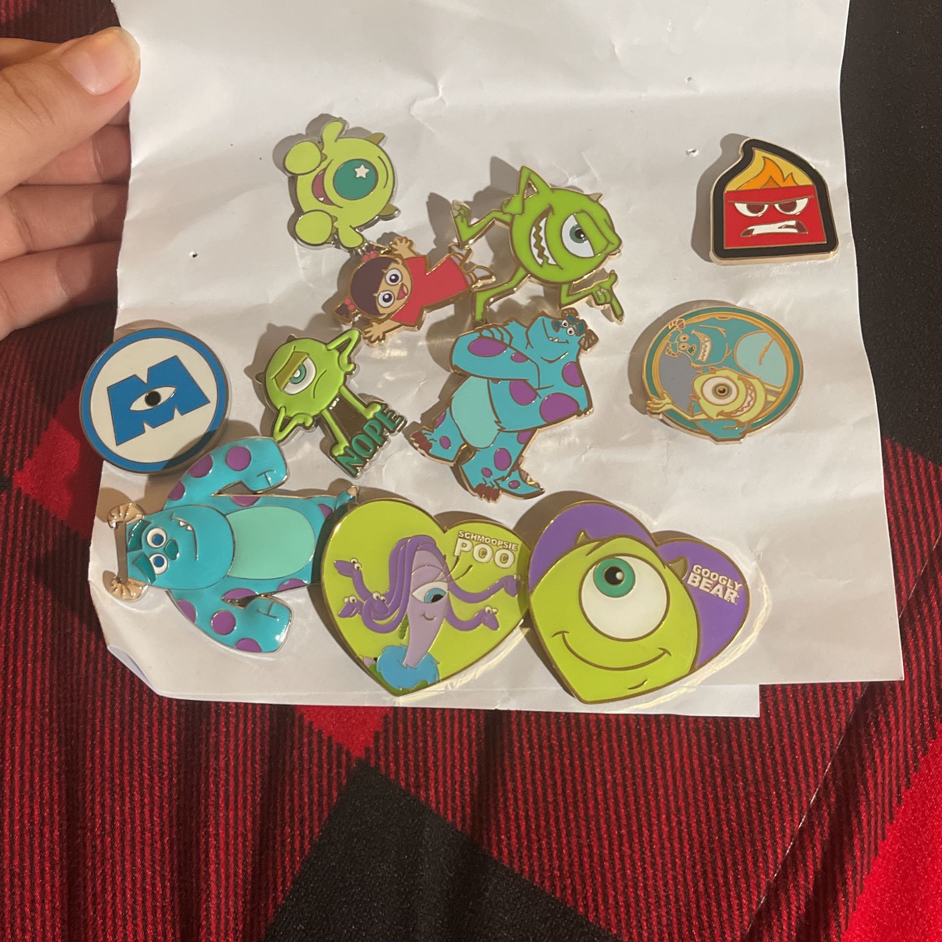 Monsters Inc/ Pixar Disney Pins