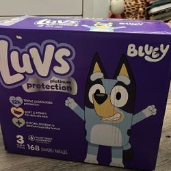 size 3 Luvs Bluey Diapers 
