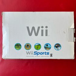 Nintendo Wii Console Bundle Lot in the box w/ Wii Sports