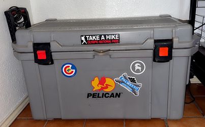 Pelican cooler for fishing or drinks