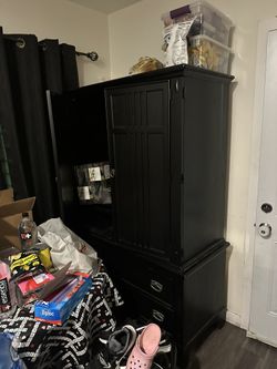 Black hutch Cabinet 
