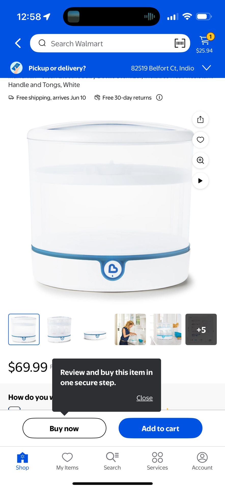 Used Baby Bottle Sanitizer