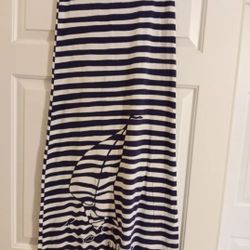 Lilly Pulitzer Navy Striped Maxi Skirt