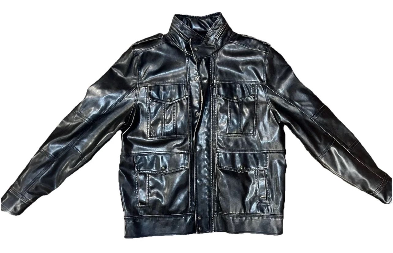 Levi’s Vintage Faux Leather Jacket Brown Men’s Size Large