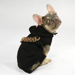 Snoop Dogg Brand Dog Hoodie With Chain