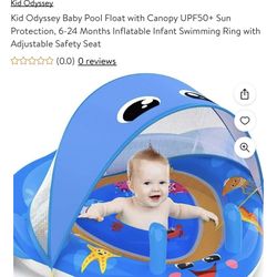 Kid Odyssey Pool Float With Canopy