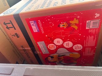 Disney Animated Holiday Pluto 3.5 ft Christmas Decoration