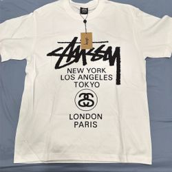 Stussy Workd Tour Tee Size Medium 