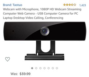 Webcam with microphone 1080p HD