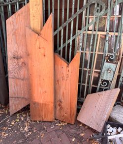Lot of 4 Solid Douglas Fir Wood Structural Timber Posts Lumbar 3.5"