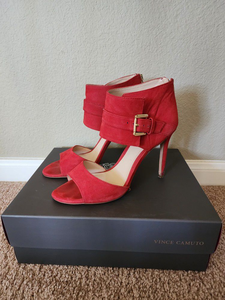 Red Vince Camuto Heels