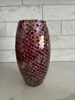 Pier One Iridescent Mosaic Vase