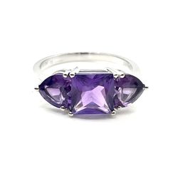 18k Amethyst Ring Sz 7