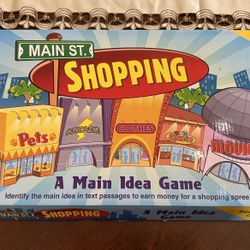 Main St. Shopping Game board 