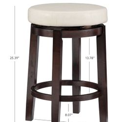 Gorgeous Backless Swivel Counter Stools (Set Of 2)