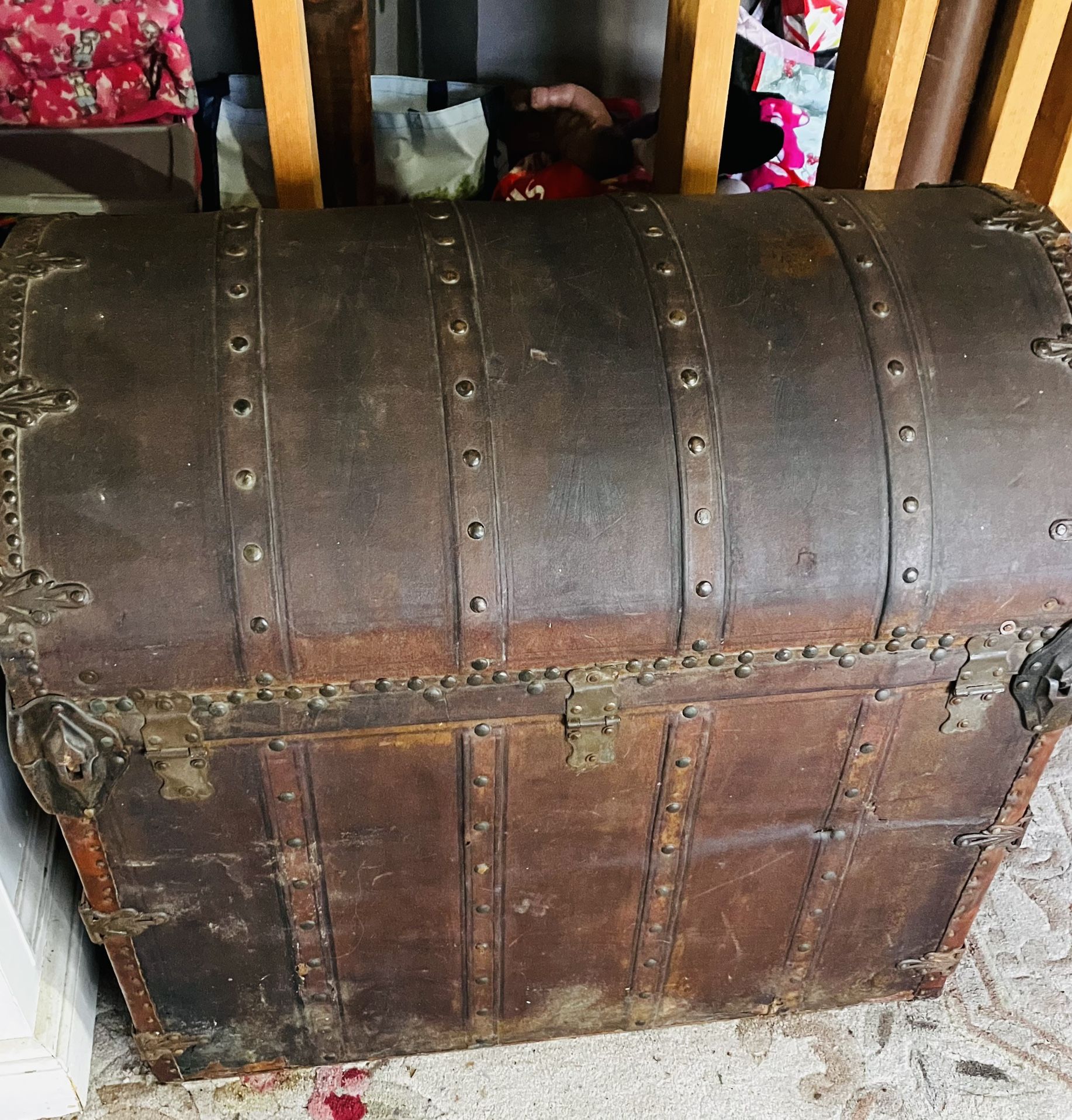 Antique Steamer Trunk – Estate Sale Find – $300 OBO